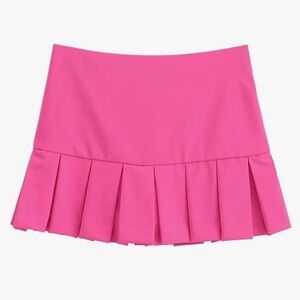 Zara Fuchsia Pink Pleated Skort NWT 🩷